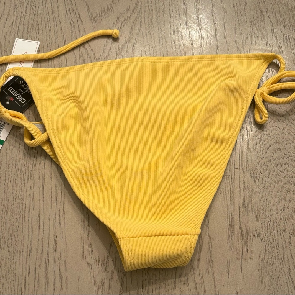 Large Ribbed Bikini Bottoms - Picture 2 of 3